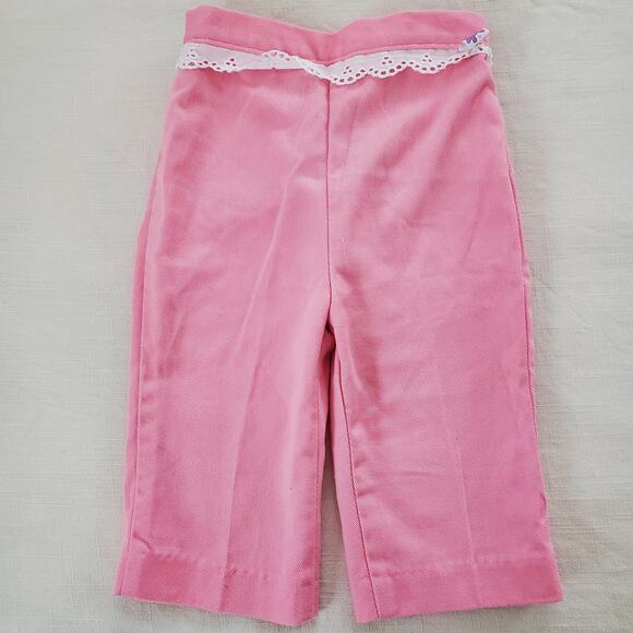 Vintage Pink Lace Pants 9 months - Picture 1 of 6